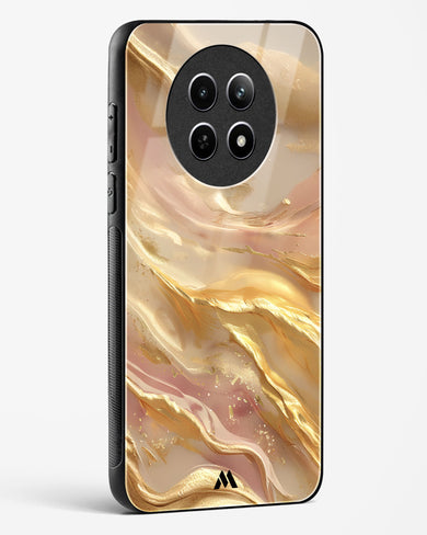 Golden Mirage Glass Case Phone Cover (Realme)