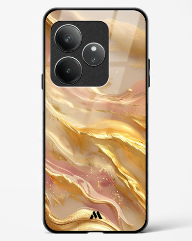 Golden Mirage Glass Case Phone Cover (Realme)