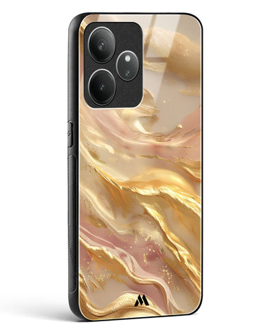 Golden Mirage Glass Case Phone Cover (Realme)