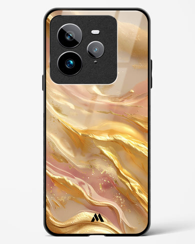 Golden Mirage Glass Case Phone Cover (Realme)