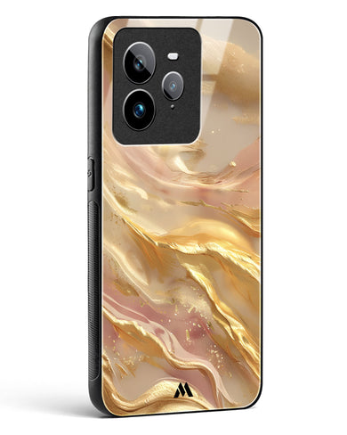 Golden Mirage Glass Case Phone Cover (Realme)