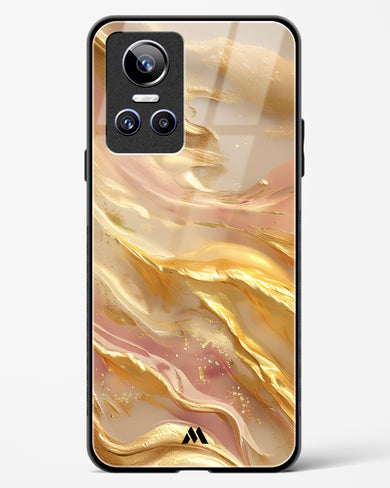 Golden Mirage Glass Case Phone Cover (Realme)