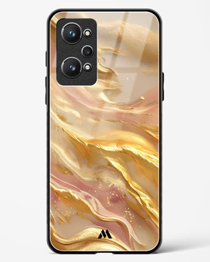 Golden Mirage Glass Case Phone Cover (Realme)