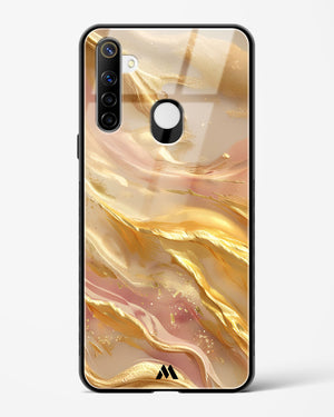 Golden Mirage Glass Case Phone Cover (Realme)