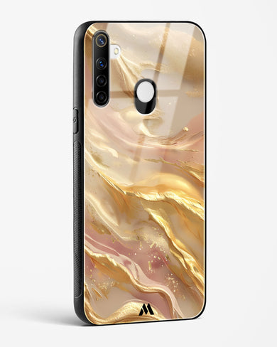 Golden Mirage Glass Case Phone Cover (Realme)