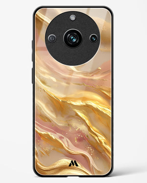 Golden Mirage Glass Case Phone Cover (Realme)