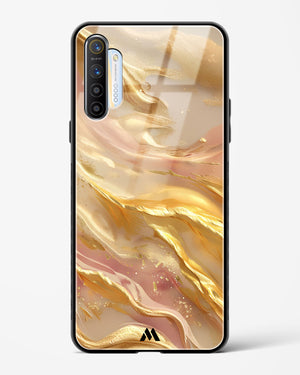 Golden Mirage Glass Case Phone Cover (Realme)