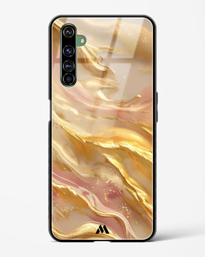 Golden Mirage Glass Case Phone Cover (Realme)