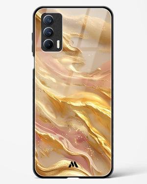 Golden Mirage Glass Case Phone Cover (Realme)
