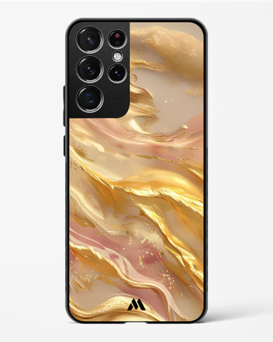 Golden Mirage Glass Case Phone Cover (Samsung)