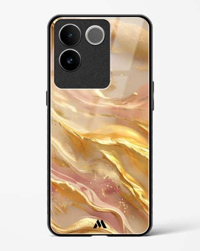 Golden Mirage Glass Case Phone Cover (Vivo)