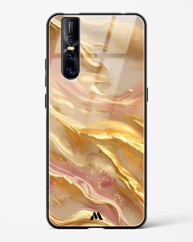 Golden Mirage Glass Case Phone Cover (Vivo)