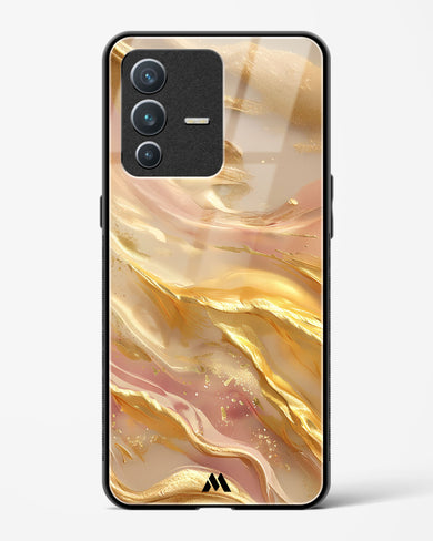 Golden Mirage Glass Case Phone Cover (Vivo)
