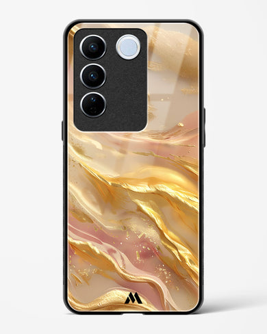 Golden Mirage Glass Case Phone Cover (Vivo)