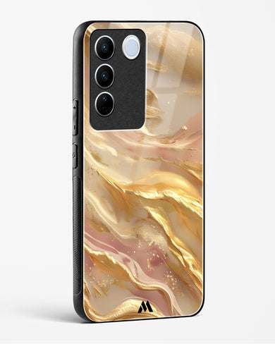 Golden Mirage Glass Case Phone Cover (Vivo)