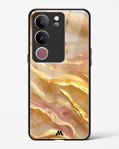 Golden Mirage Glass Case Phone Cover (Vivo)