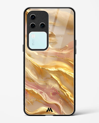 Golden Mirage Glass Case Phone Cover (Vivo)