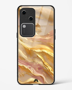 Golden Mirage Glass Case Phone Cover (Vivo)