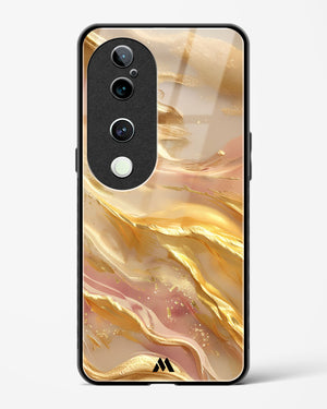Golden Mirage Glass Case Phone Cover (Vivo)