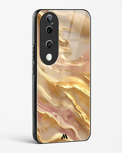 Golden Mirage Glass Case Phone Cover (Vivo)