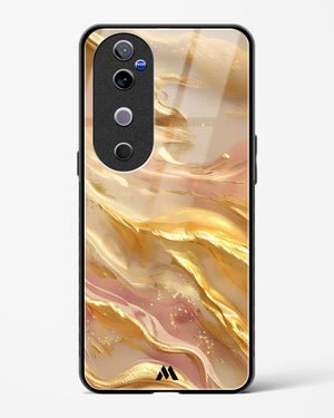Golden Mirage Glass Case Phone Cover (Vivo)
