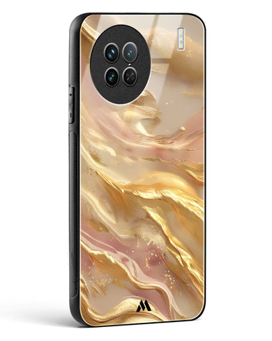 Golden Mirage Glass Case Phone Cover (Vivo)