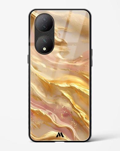Golden Mirage Glass Case Phone Cover (Vivo)