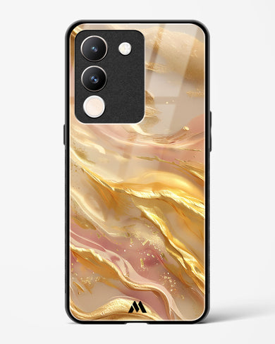 Golden Mirage Glass Case Phone Cover (Vivo)