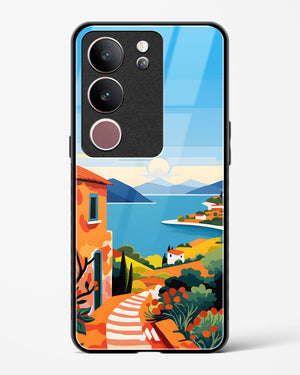 Mediterranean Escape Glass Case Phone Cover (Vivo)