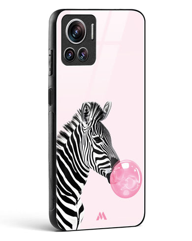Bubble Pop Zebra Glass Case Phone Cover (Motorola)