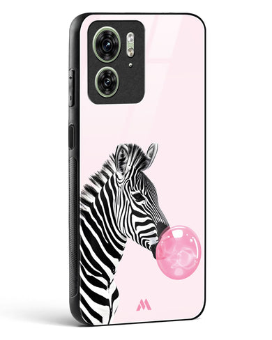 Bubble Pop Zebra Glass Case Phone Cover (Motorola)
