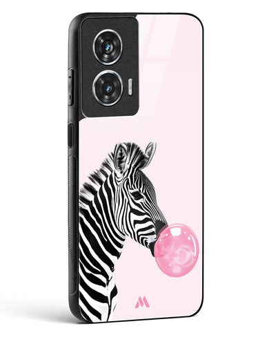 Bubble Pop Zebra Glass Case Phone Cover (Motorola)
