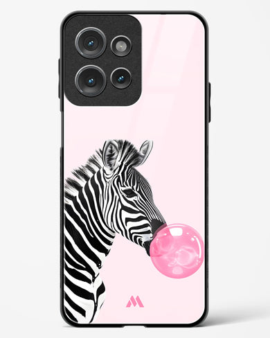 Bubble Pop Zebra Glass Case Phone Cover (Motorola)