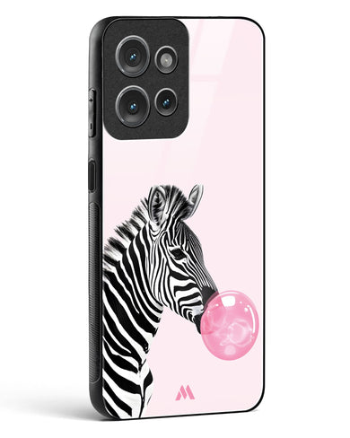 Bubble Pop Zebra Glass Case Phone Cover (Motorola)