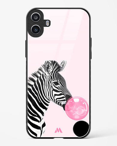 Bubble Pop Zebra Glass Case Phone Cover (Nothing)