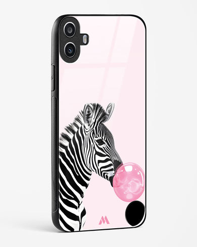 Bubble Pop Zebra Glass Case Phone Cover (Nothing)