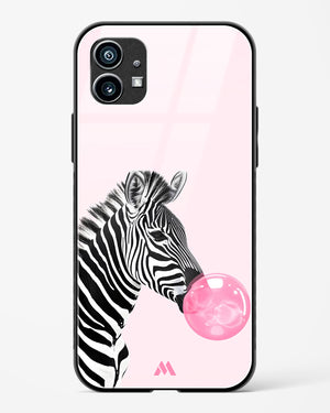 Bubble Pop Zebra Glass Case Phone Cover (Nothing)