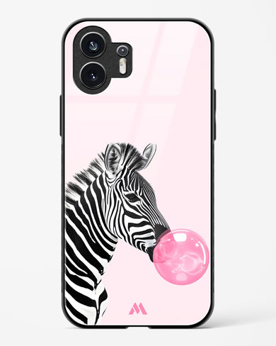 Bubble Pop Zebra Glass Case Phone Cover (Nothing)