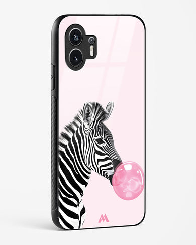 Bubble Pop Zebra Glass Case Phone Cover (Nothing)