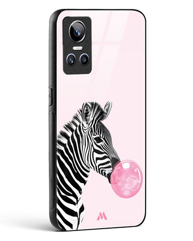 Bubble Pop Zebra Glass Case Phone Cover (Realme)