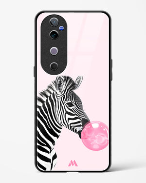 Bubble Pop Zebra Glass Case Phone Cover (Vivo)