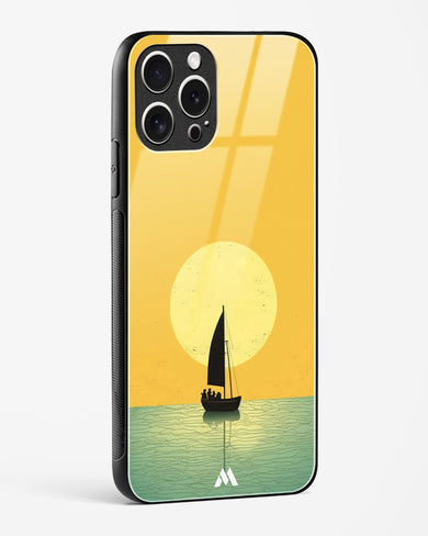 Golden Drift Glass Case Phone Cover (Apple)