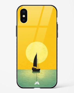 Golden Drift Glass Case Phone Cover (Apple)