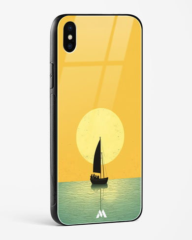 Golden Drift Glass Case Phone Cover (Apple)