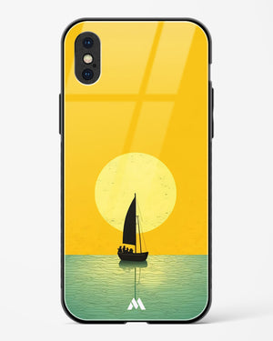 Golden Drift Glass Case Phone Cover (Apple)
