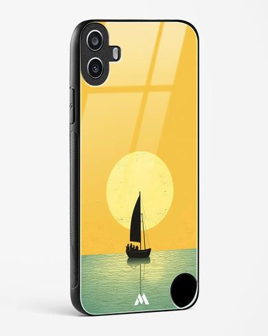 Golden Drift Glass Case Phone Cover (Nothing)