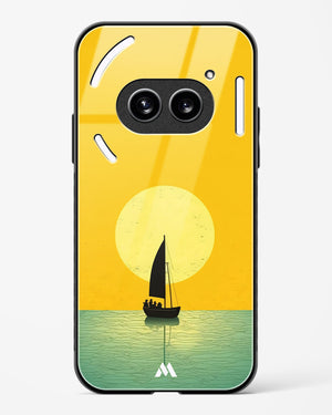 Golden Drift Glass Case Phone Cover (Nothing)