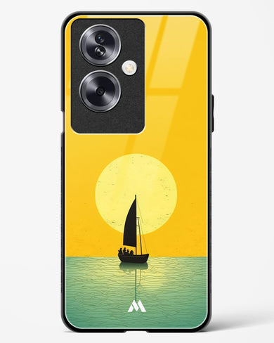 Golden Drift Glass Case Phone Cover (Oppo)