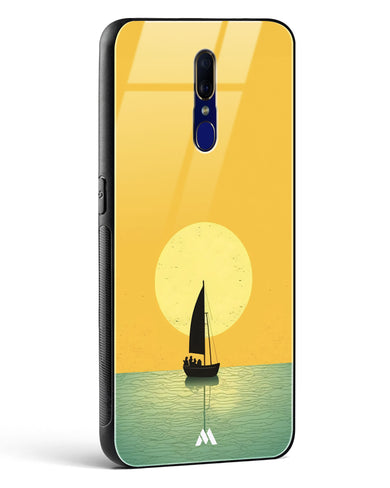 Golden Drift Glass Case Phone Cover (Oppo)