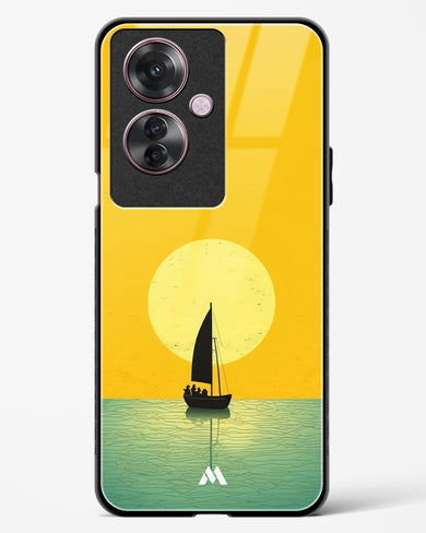 Golden Drift Glass Case Phone Cover (Oppo)